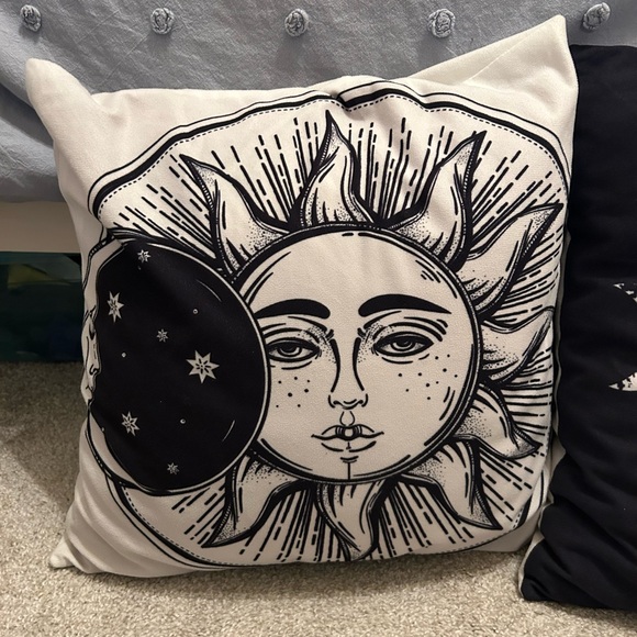 Sun and Moon Decorative Pillow Cover - Picture 1 of 4